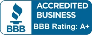 Accredited business logo from the Better Business Bureau with A+ rating for Rex Buys KC